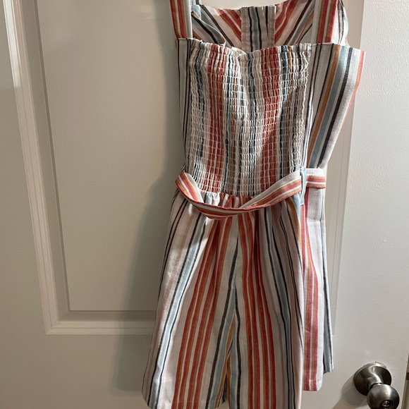 Striped Shorts Romper - Picture 5 of 5